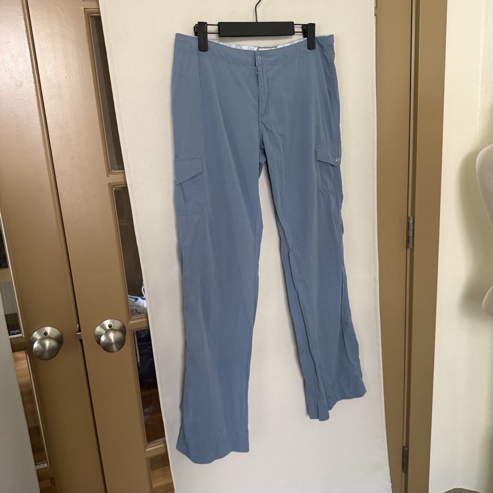 Horny Toad Womens 6 Powderโ Blue Cargo Pocket Pants Outdoors Hiking Casual